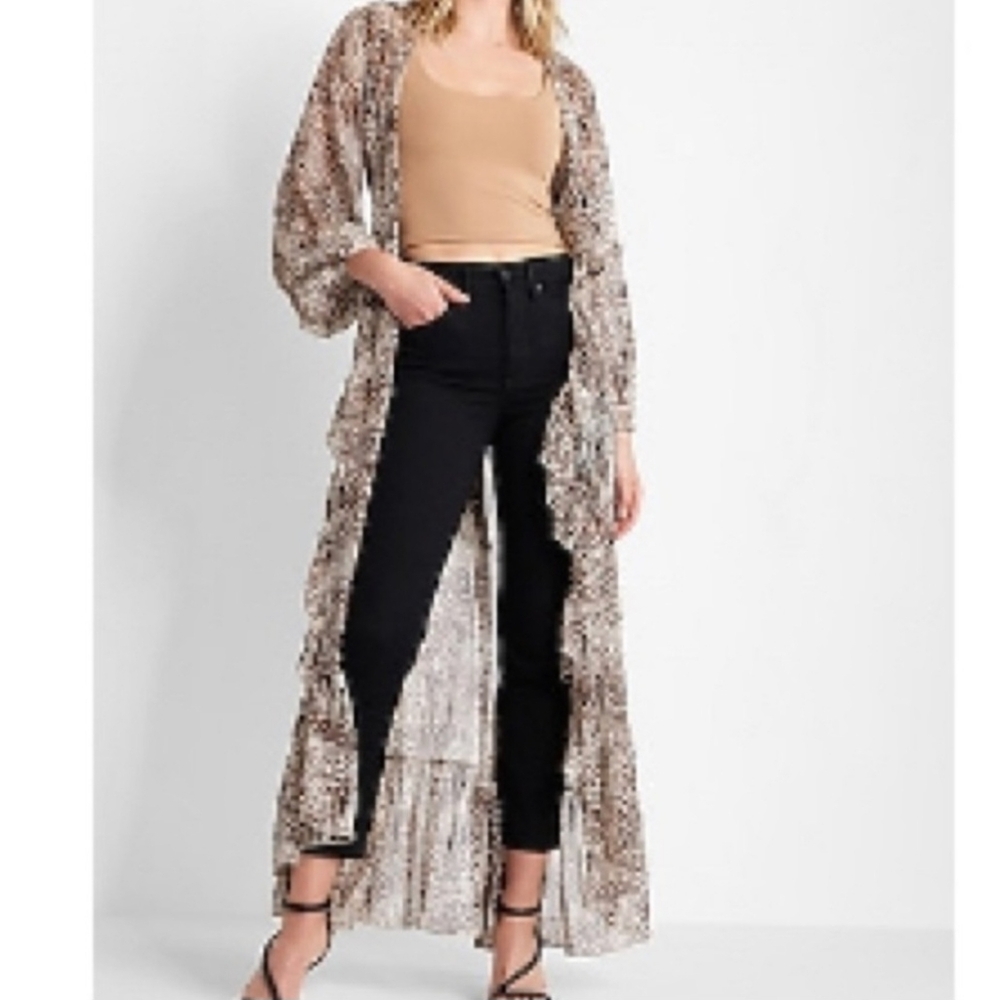 Express Animal Print Kimono